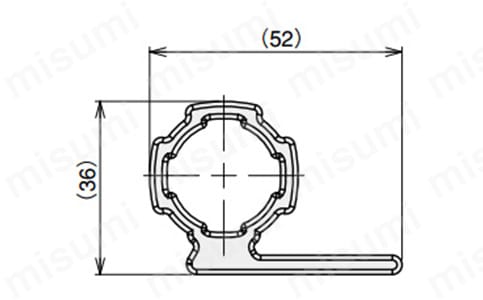 グリーンフレームF35用Lの寸法図