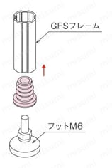 フットコネクタS 接続方法図