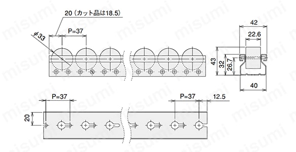 コロコン3323P37　外形図