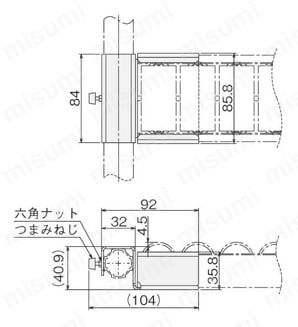 コロコンワイド用フック導電A 外形図