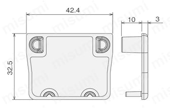 コロコン用端面キャップ 外形図
