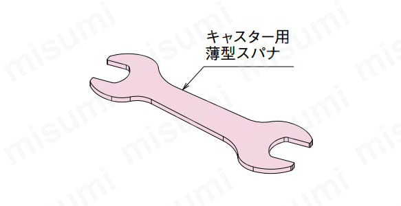 薄型スパナの外形図