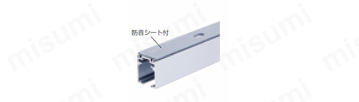 上レール No.783SCの防音シート付。