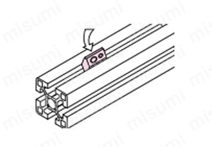 SF40・45 後入れロックナットL（後入れ後ロック可能）　使用例