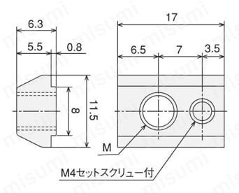 SF30 S後入れロックナットS（後入れ後ロック可能） 外形図