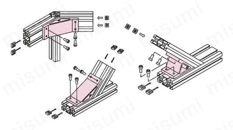 ハードブラケットSS2040・DE 接続方法図