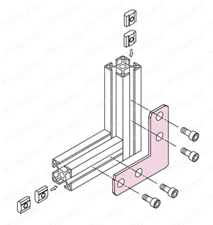 プレートブラケットS　使用例関連画像