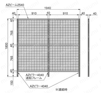 ②C1457 ブリヤン ASWAN 幅1000×H1800×2枚 両開き ②C1457 ブリヤン