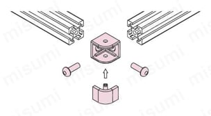 コーナーブロックSSキット 接続方法図