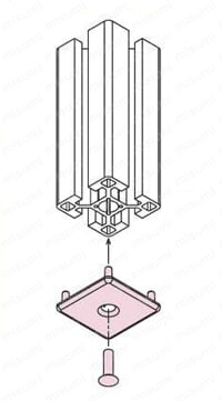フレームキャップロックタイプ4590 使用例01