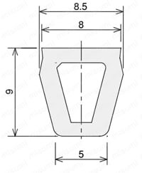 スロットシールS　外形図