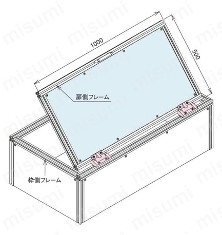 ダンパー蝶番K 使用例