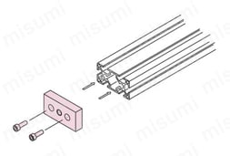 SF30 溝幅8mmタイプフットベース 使用方法図