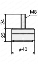 フットM8/M12　外形図1