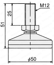 フットM8/M12　外形図2