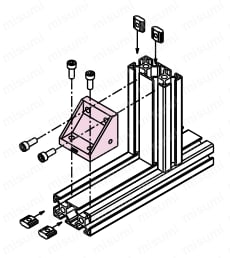 Dブラケット3060/ DブラケットS3060　使用例1