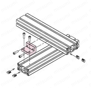 アングルブラケットL4590 使用例01