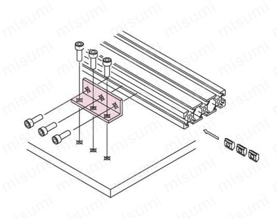 アングルブラケットSS2060 使用例01