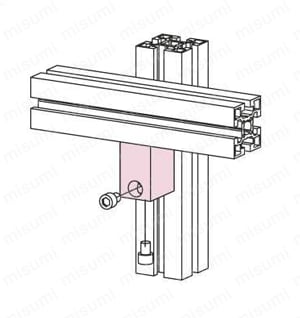 アングルブラケットハードL45 使用例01