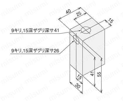 アングルブラケットハードL50 外形図01