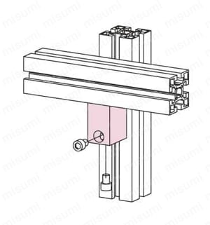 アングルブラケットハードL50 使用例01