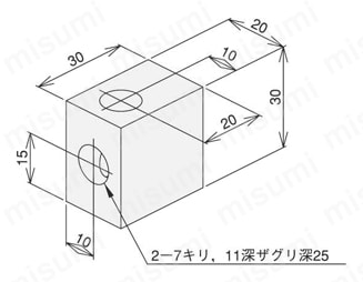 アングルブラケットハードS 外形図