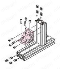 ハードブラケットGW80 接続方法図