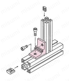 ハードブラケットL45-S-R 使用方法図