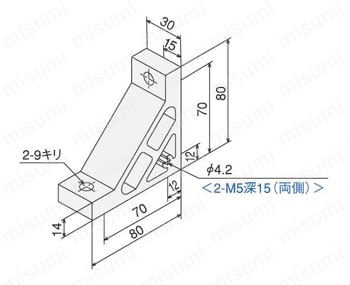 ハードブラケットLG 外形図