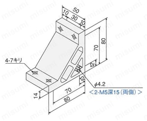 ハードブラケットSG3060 外形図