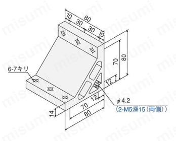ハードブラケットSG3090 外形図
