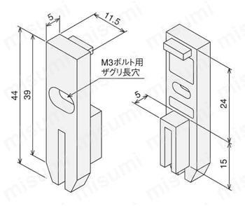 レールガイドキット 外形図