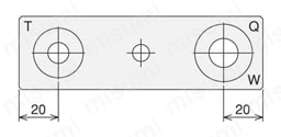 穴加工ジグL40 外形図
