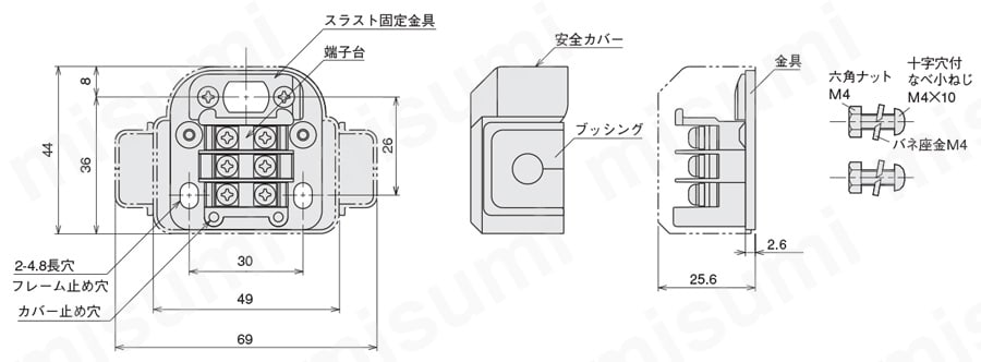E-920 | ACパワーモーラ標準付属金具 | 伊東電機 | MISUMI(ミスミ)