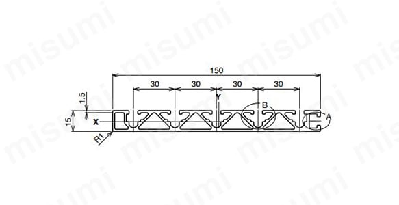 AFS-15150-6の寸法図
