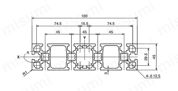 スタンダード級 AFS-45180Bの寸法図