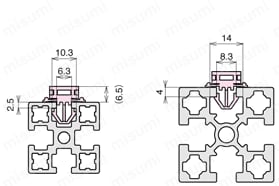 アクセサリー タイクリップ【100個入り】　ATC-8H10-P100の使用例