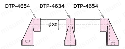 パイプフレーム用取手 DTP-4654　DTP-4654 / DTP-4634 取付例3