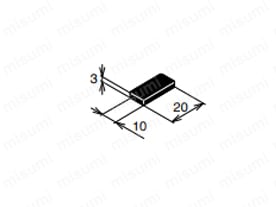 ECP-1020-4（ブラック）の外形図
