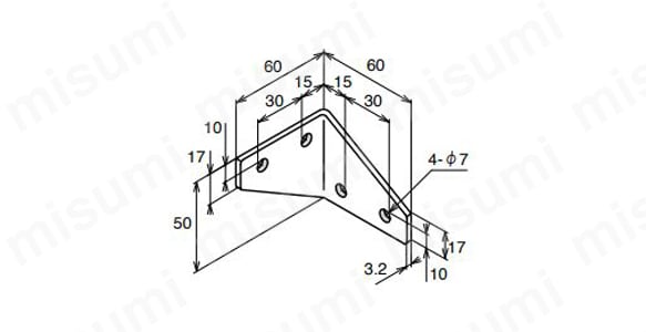 BXLM-5060-6の外形図