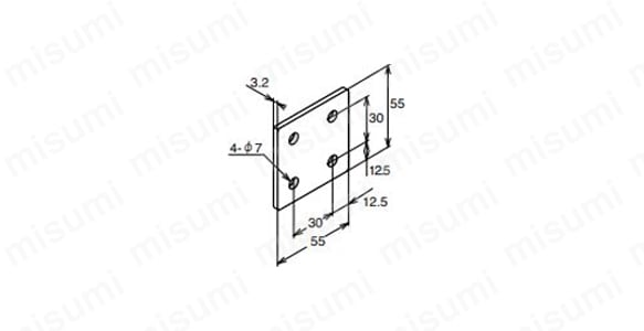 BPSM-5555-6の外形図