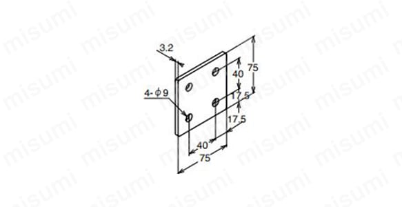 BPSM-7575-8の外形図