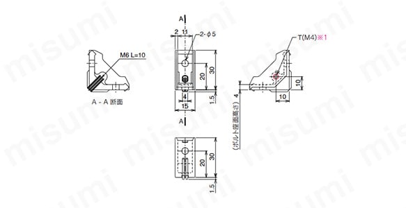 ABLE-20-4の外形図