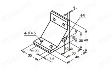 ABLH-4035-4の外形図