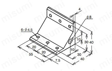 ABLH-4055-4の外形図