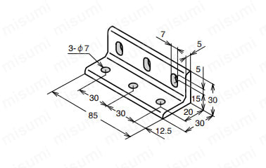 ABL-3085-6の外形図