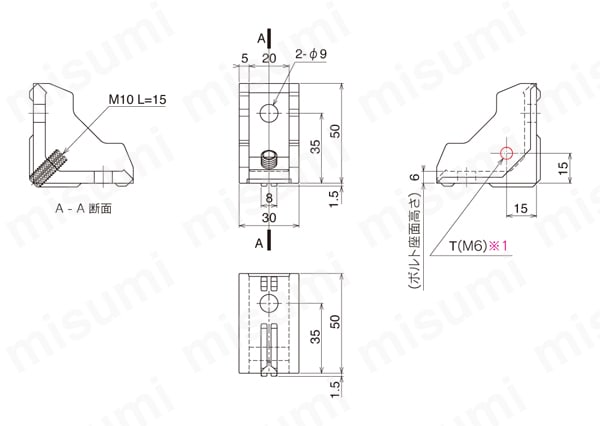 ABLE-40-8の外形図