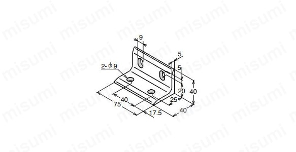 ABL-4075-8の外形図