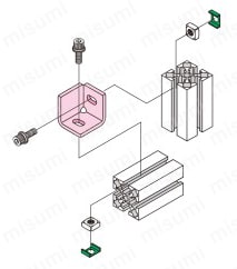 M6シリーズ スタンダードブラケット（スチール製） BLCM 使用例01