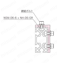 M6シリーズ ジョイントブラケット ABJL 接続方法図-2